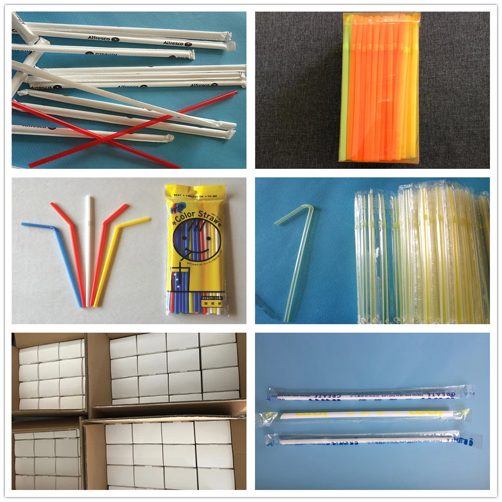 Multi Colored Disposable Biodegradable Drink Straws for Wedding Party Decoration